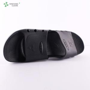 Anti Slip Anti Static Esd Clean Room Slippers , Mens Black Work Shoes