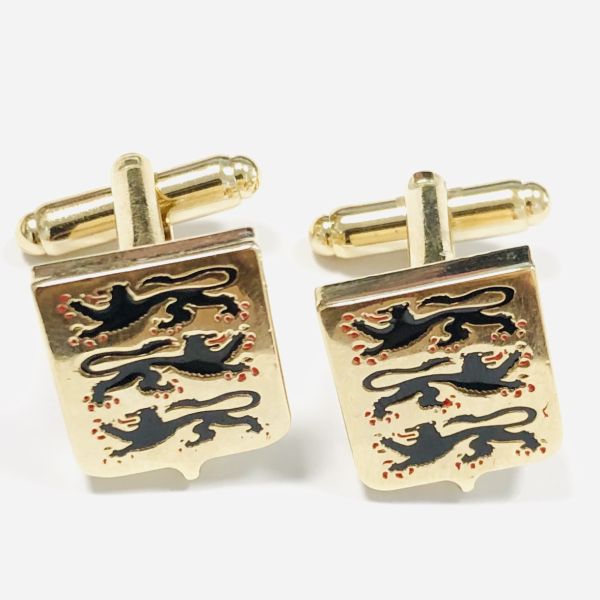 Custom Size Antique Gold Cufflinks , Sleeve Shirt Mens Engraved Cufflinks