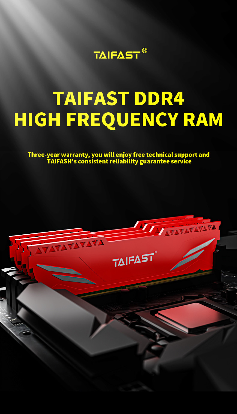 Rosh PC DDR4 Memory Ram 8GB CL17 Heatsink 3200MHZ 1.5V