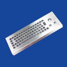 China Brushed Industrial Computer Small Footprint Desktop Keyboard With Trackball wholesale