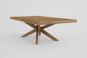 China Solid Oak Wood Scandinavian Dining Table Rectangular Dining Table Set wholesale