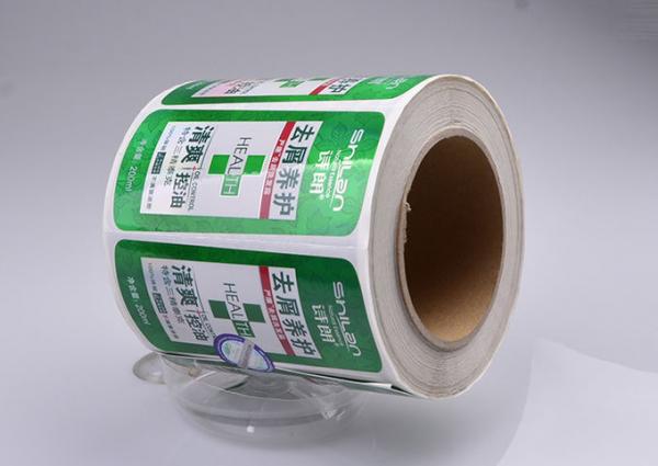 Print custom waterproof adhesive label sticker for hair care shampoo bottle packaging