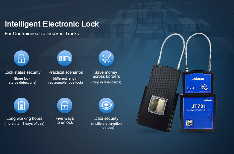 Container Gps Smart Lock Tracking Security Padlock 15000mAh 3.7V