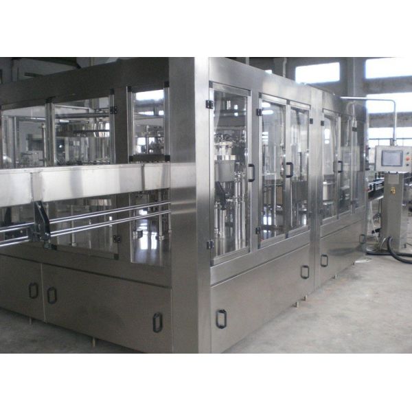 Compact Beer Filling Machine , Automatic Glass Bottling Equipment