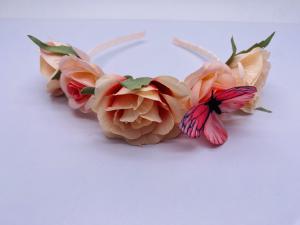 China Multiscene Women'S Floral Headband , Reusable Flower Hair Band For Wedding wholesale