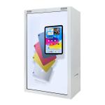 Android Based Transparent LCD Display Cabinet With 4G Connectivity For Ads
