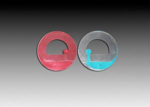 China Disposable Anti Theft Security Labels , Red RF EAS Label Anti Theft Soft Tag on sale