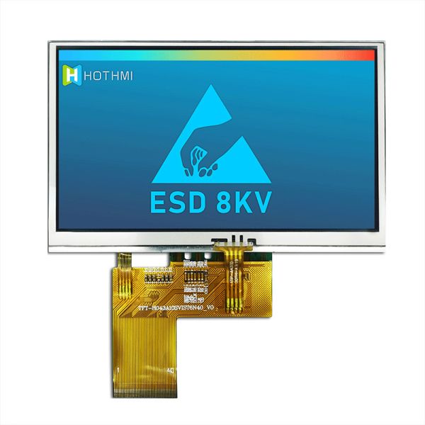 4.3 Inch TFT LCD Display Module | Resistive Touchscreen With ST7262 Controller