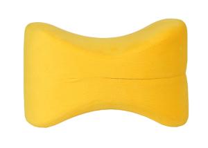 China Removable Cover Visco Elastic Memory Foam Pillow Under Knees Yellow Color wholesale