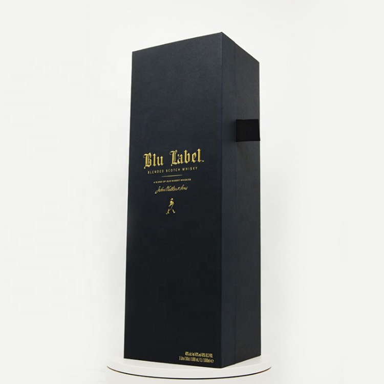 Fancy Single Bottle Cardboard Wine Box / Paper Noble Personalised Wine Gift Box