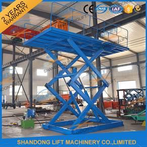 3T 3M Hydraulic Scissor Car Lift , Four Cylinder Car Hoists For Home Garage