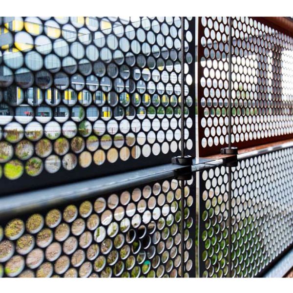 Aluminum Corrugated Perforated Sheet With Powder Coating Surface For Decoration