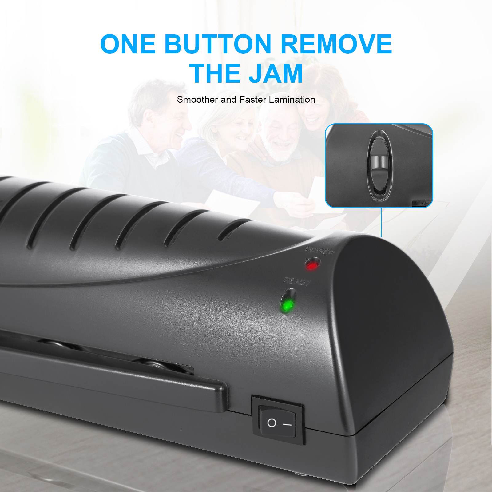 Jam Proof Photo Hot Thermal Laminating Machine A3 For Documents Paper LM2017