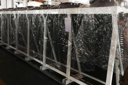 Aluminum Fin V Type Dry Cooler Air Condenser For Datacentre Server