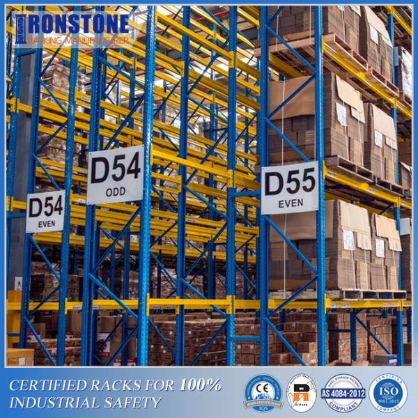 Quality ODM Very Narrow Aisle Racking System RMI Warehouse Pallet Racking System for sale
