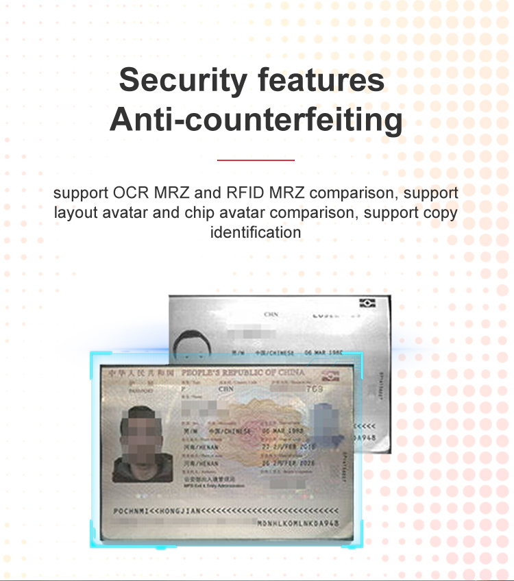 Sinocecu Document Reader SDK Free SDK for Full Page ID Card RFID OCR MRZ and Passport