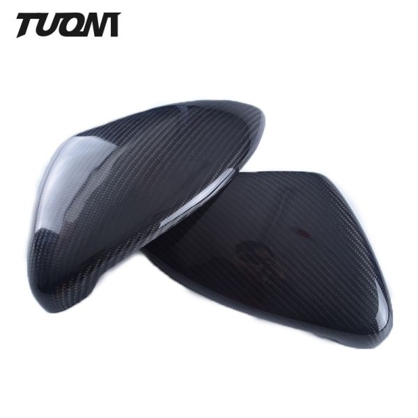 Carbon Fiber Style Side Rearview Mirror Cover Trim VW Golf 7 MK7 Car Accessories