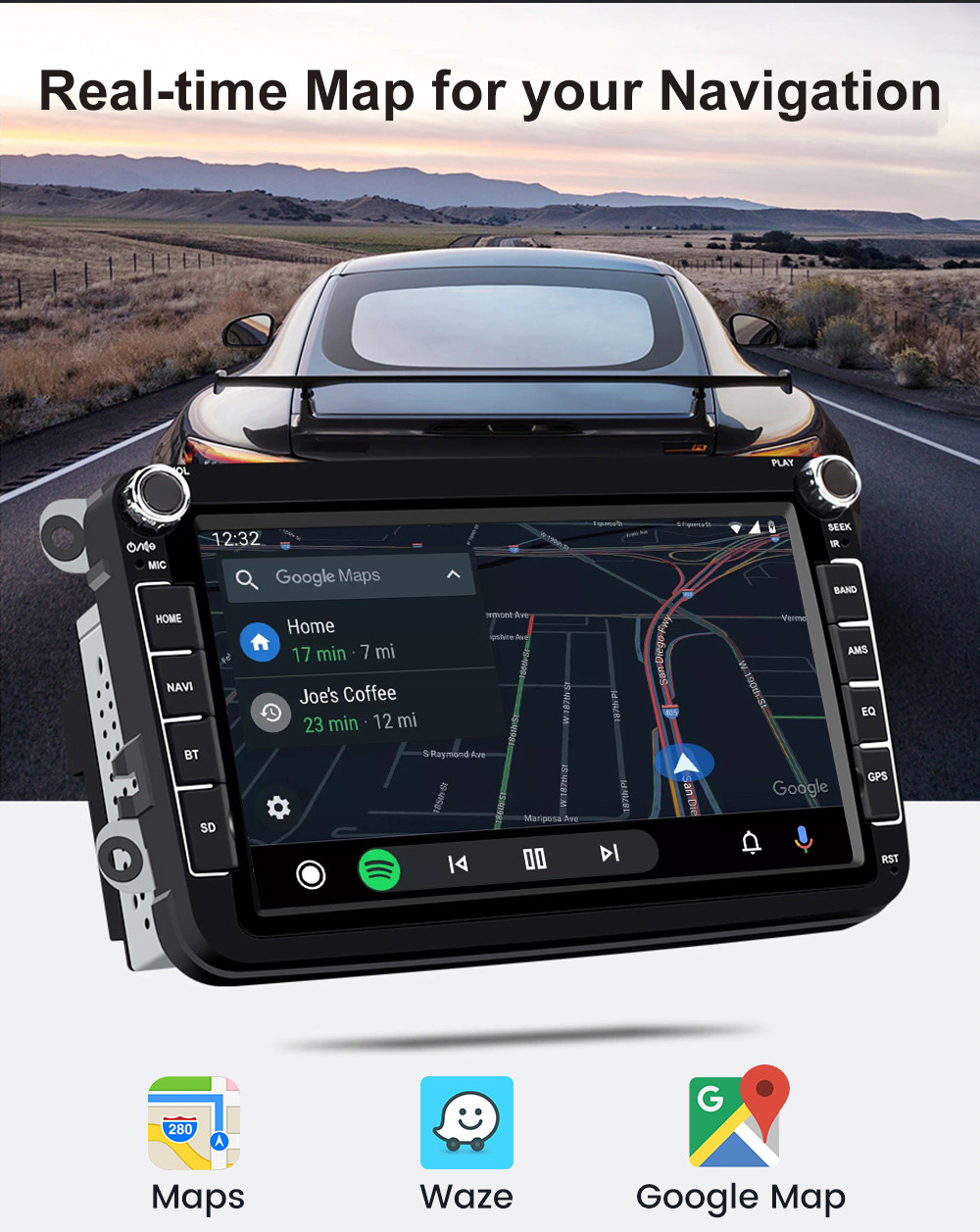 Car Wired To Wireless Carplay Android Auto 2 In 1 Adapter CPC200-2air Plug And Play Design