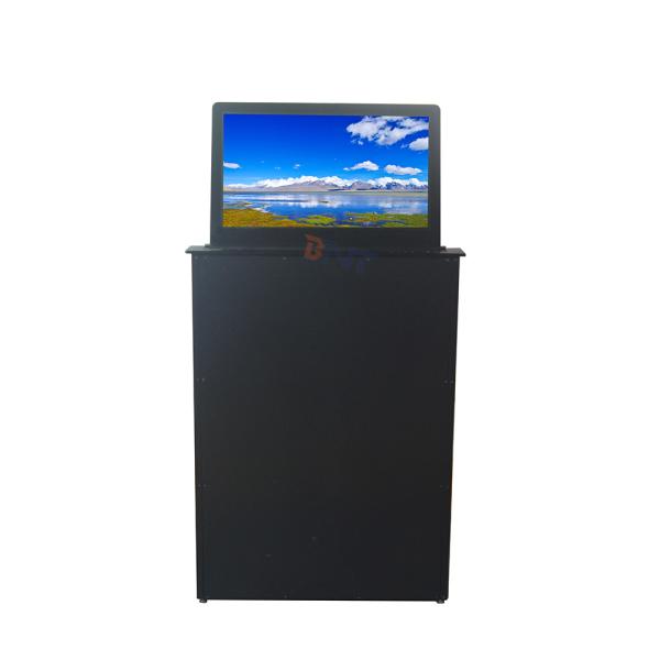 Quality 18.5 retractable monitor smart office computer lcd monitor lift mechanism for conference solution for sale
