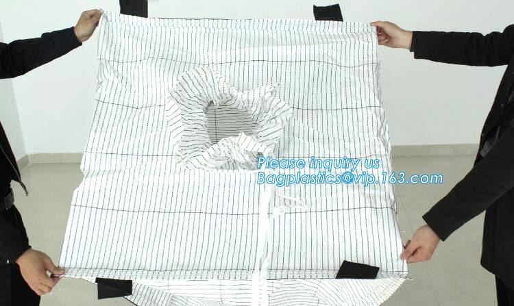 customizable PP u-panel baffle big bag /coated white woven PP jumbo bag/ventilated 4 panel baffle bag/all colors availab