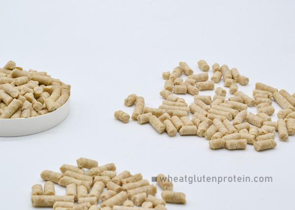Quality Light Yellow Color Wheat Gluten Feed Pellets For Feed Eel / Shrimp Fast Growing for sale