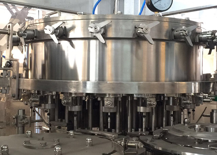 Sparkling Carbonated Water Filling Machine 6.8kw Beverage Production Line