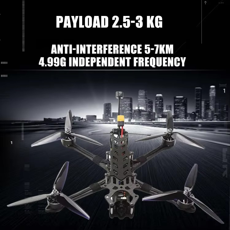 Piranha 7 Inch Professional Long Range Fpv Drone BNF PNP RTF With Analog Video Transmission Racing Drone Payload Drone