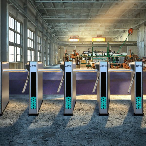 OEM/ODM Slim Profile Swing Gate Turnstile with Face Recognition RFID Card Access Control 1 Million Swings Life