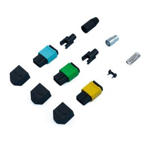 China Male Female MPO Fiber Optic Connector 40G To 400G Networks Pigtail Fiber Connector wholesale