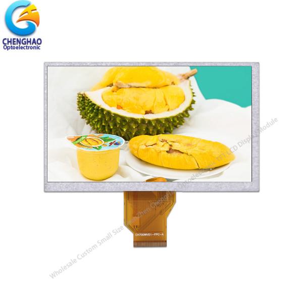 Quality 24bit RGB TFT LCD Color Monitor 7'' 800X480 Resolution LCD Screen Display Assembly for sale