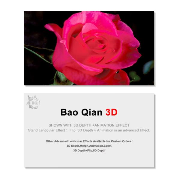 Quality Hang Tags PET / PP Custom Lenticular Cards 3D Plastic UV Offset Printing for sale