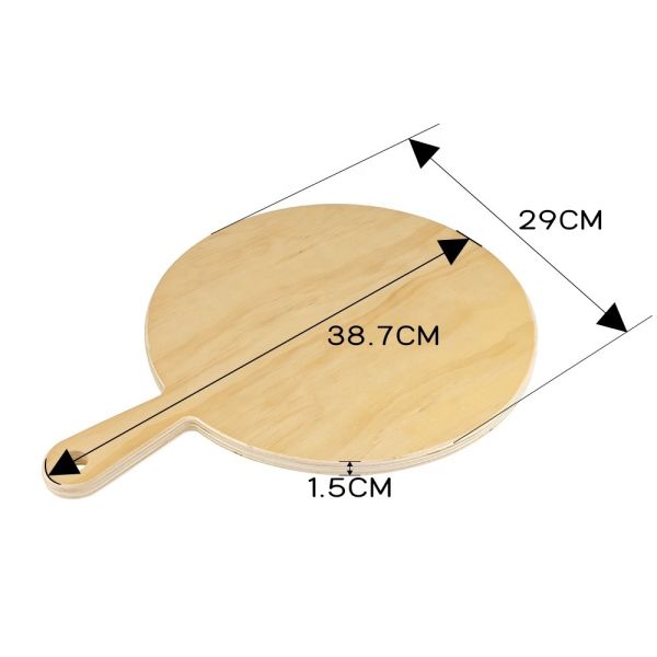 Custom Wood Cutting Board Kitchenware DIY Plywood Sublimation Pizza Cutting Board With Handle