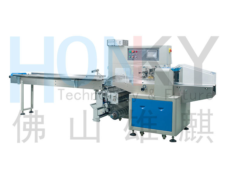 Up-Paper Horizontal Packing Machine For Packaging Regular Objects Biscuits Pies Chocolates Bread Moon-Cakes