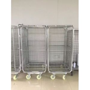 China Collapsible Warehouse Roll Cage 1000*800*1600mm With 500kg Load wholesale