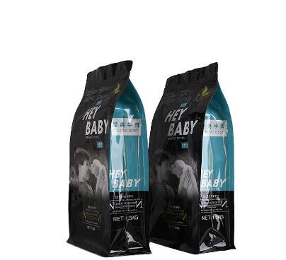 Custom logo printed stand up aluminum foil lined snack food pouch/ plastic dried food bag