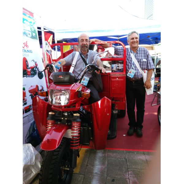 3 Wheels Electric Cargo Tricycle For Adult Passenger Steel Construction