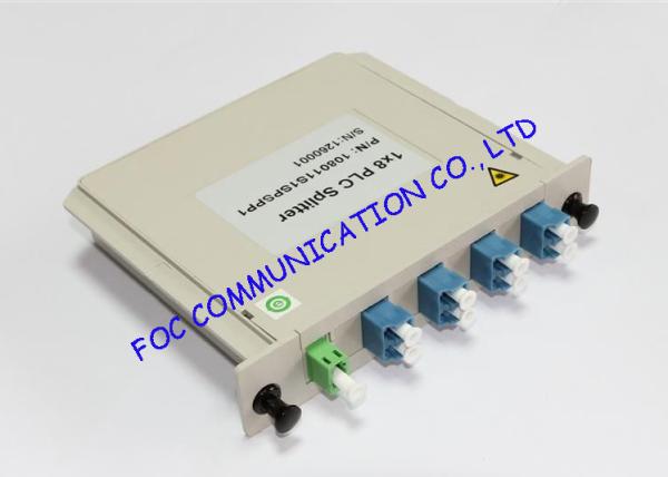 Quality Cassette Box Type LC / UPC Fiber PLC Splitter , 1×8 Passive Optical Splitter for sale