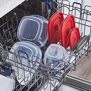 Dishwasher Safe Easy Find Vented lids 