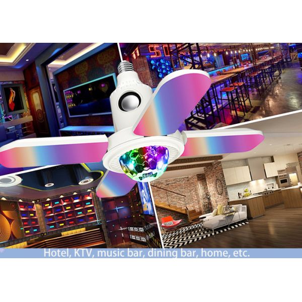 Music Playing LED E27 Bluetooth Light Bulb Speaker With RGB Controller