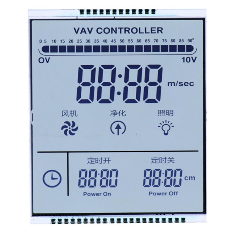 Custom Made Reflective Positive Segment LCD Display Panel TN STN FSTN Factory