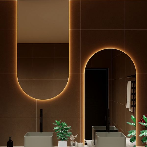 Modern Design Glass Mirror Large Smart Bathroom Mirror for Oversized Wall Decoration