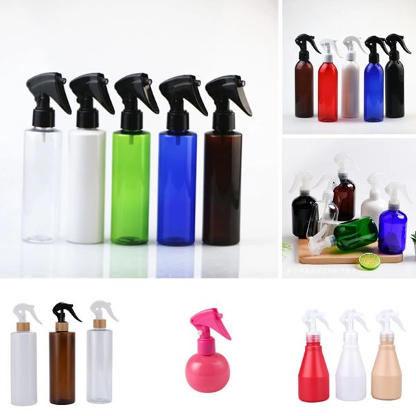 Round Plastic 30ml Bottle With Multiple Colors Fit To Mini Trigger Sprayer For Cleaning