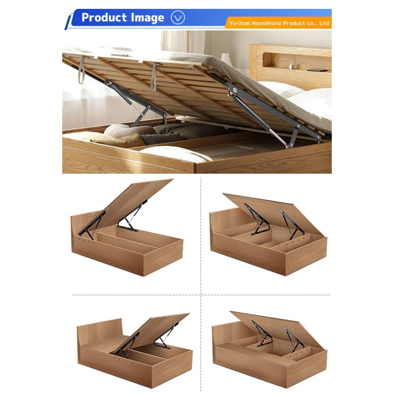 Customize 600mm Bed Lift Mechanism Gas Spring Strut Support Hinge Bed Sofa Storage Space Saving