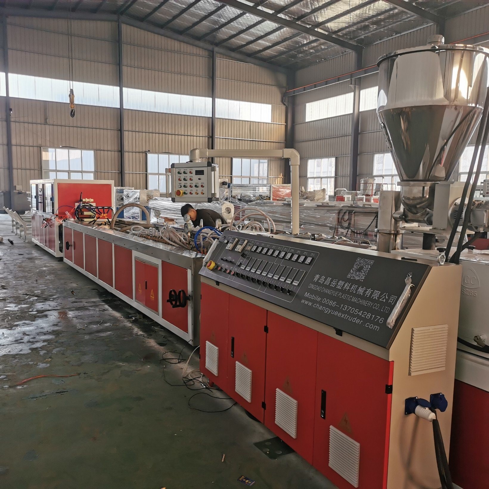 WPC profile production line/ WPC floor making machine