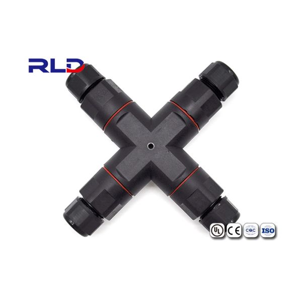 3 Pin 4 Way PA66 Waterproof Outdoor Lighting Connectors