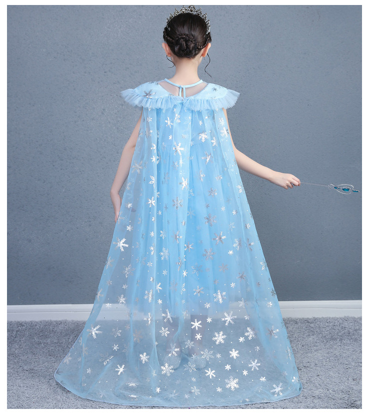 Cape Decoration Children's Dress Clothing Elsa Princess Dress