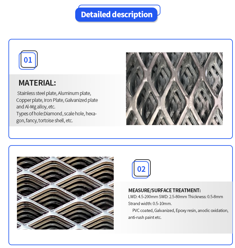 Guaranteed Quality Proper Price high quality Meta Diamond different types of wire mesh l Expanded Metal Mesh