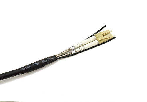 FC/UPC FC/APC BBU/RRU CPRI Base Station Armored Patch Cord 2 Core With Pulling Eyes