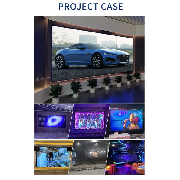Ultra-Narrow Bezel Splicing Screen 16 9 Screen Ratio 178° Visual Angle Minimum Seamless 0.88mm Gap