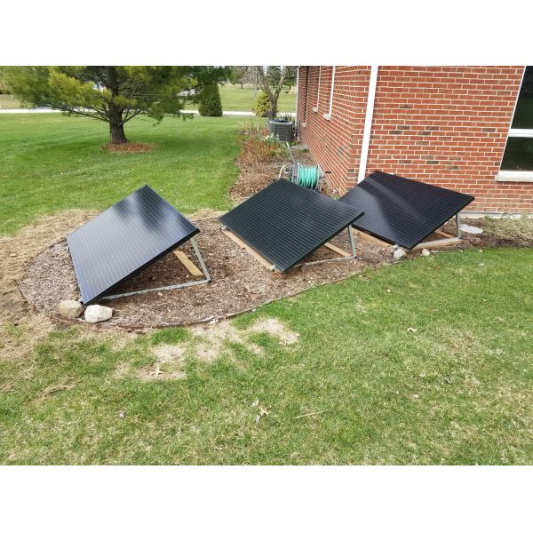 Flat Roof Wall Folding Energy Construction Bracket Adjustable Triangle Solar Panel Racks
